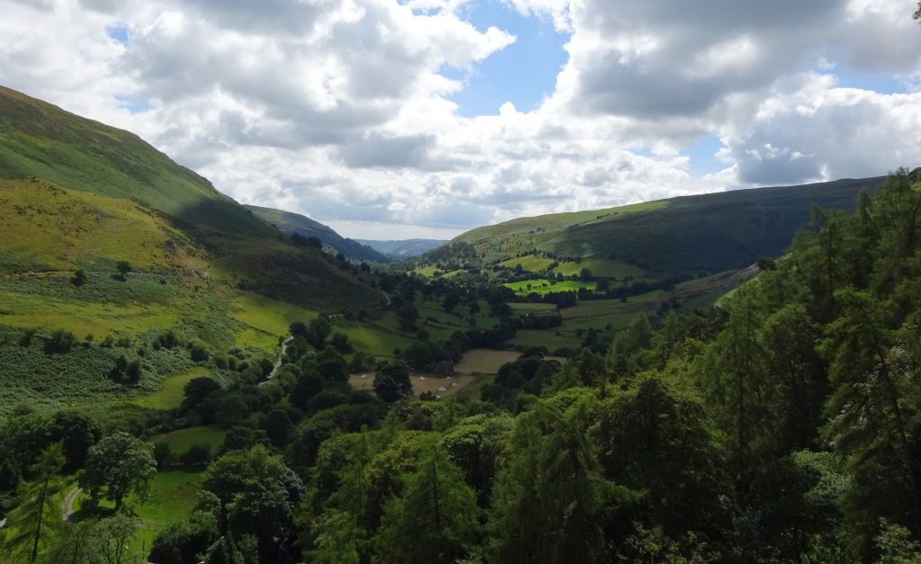 View From The Top Of Pistyll Rhaeadr