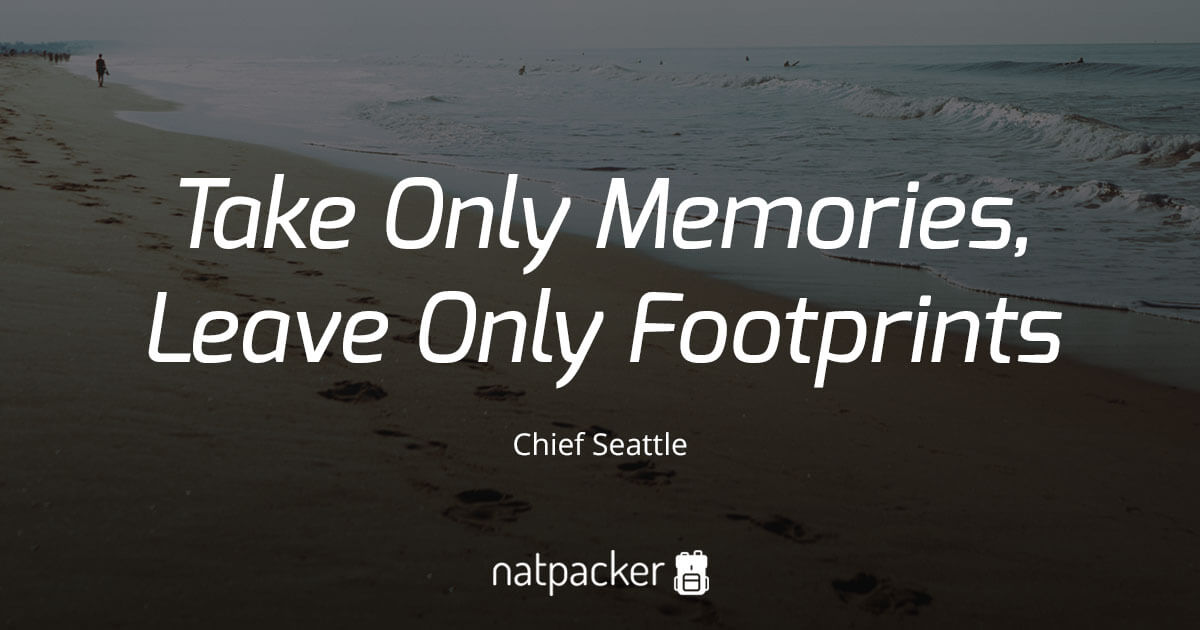 Take Only Memories, Leave Only Footprints