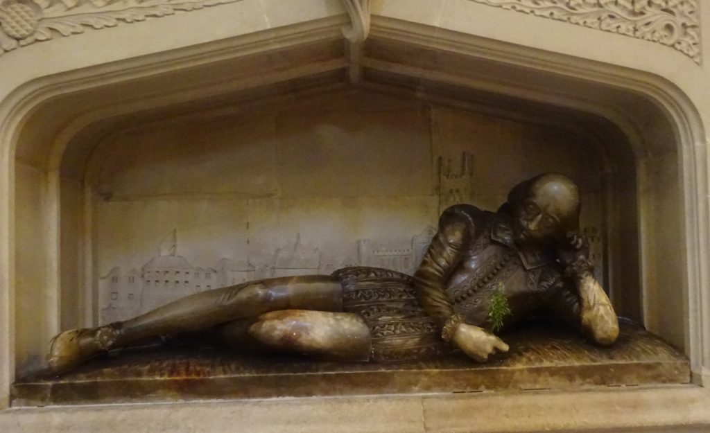 Shakespeare Sculture In Southwark Cathedral