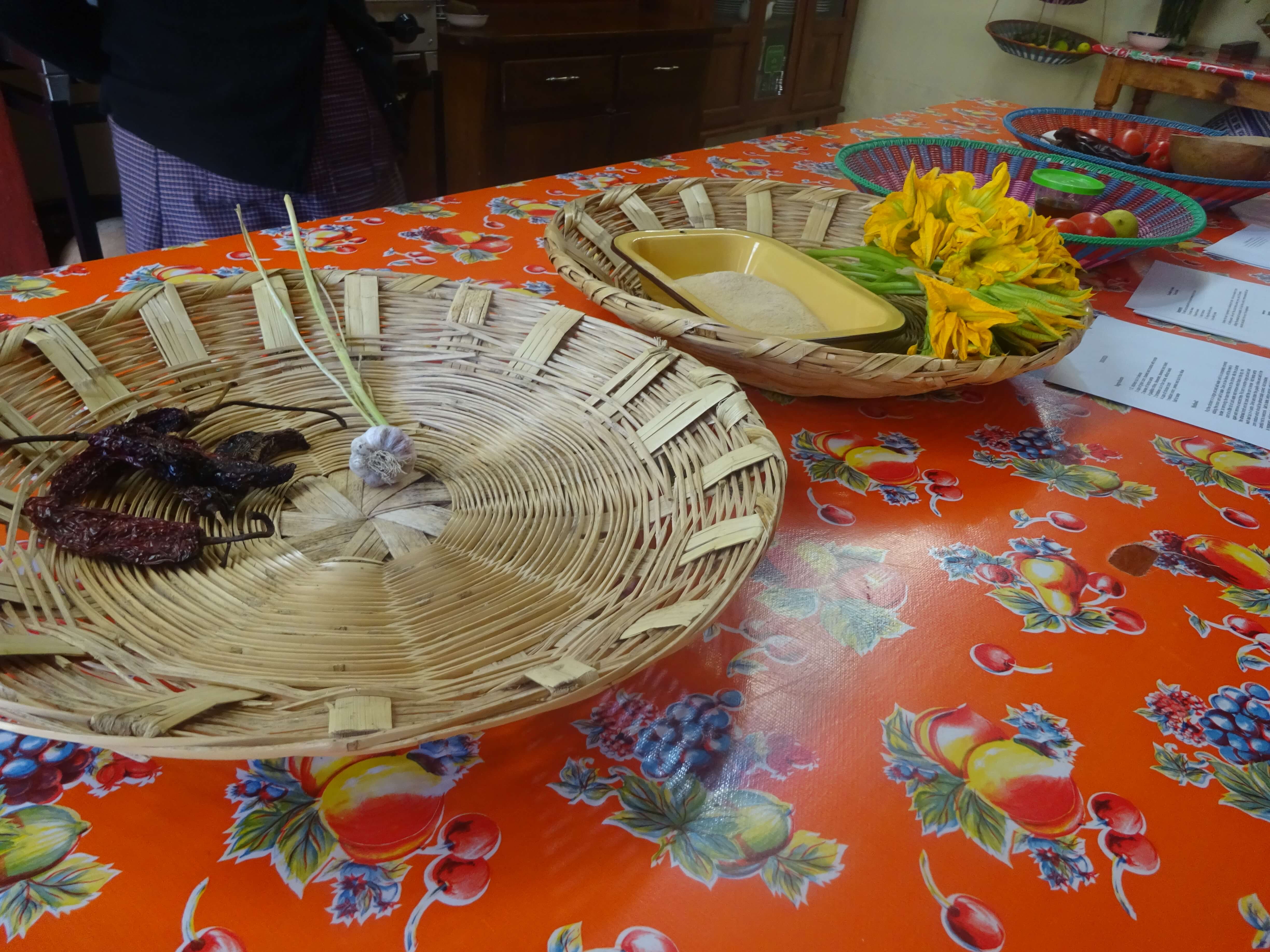 Baskets of Store Cupboard Ingredients