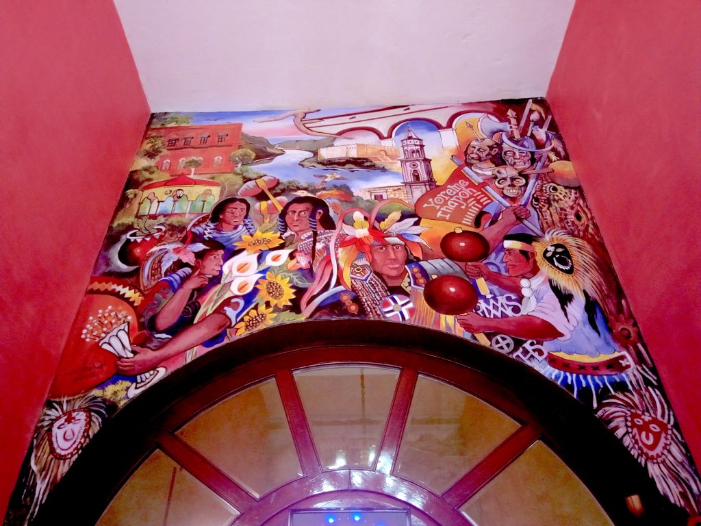 Murals In The Entrance Of Meson Del General