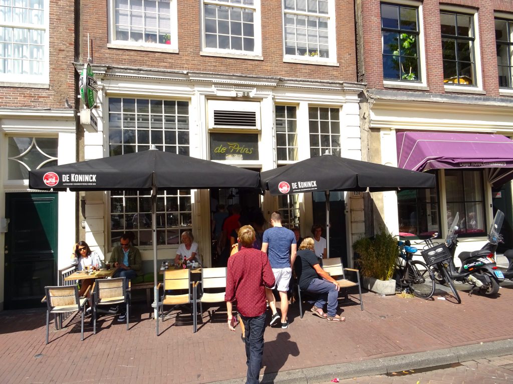 Going Into Café de Prins at the Start of The Jordaan District With Amsterdam Food Tours
