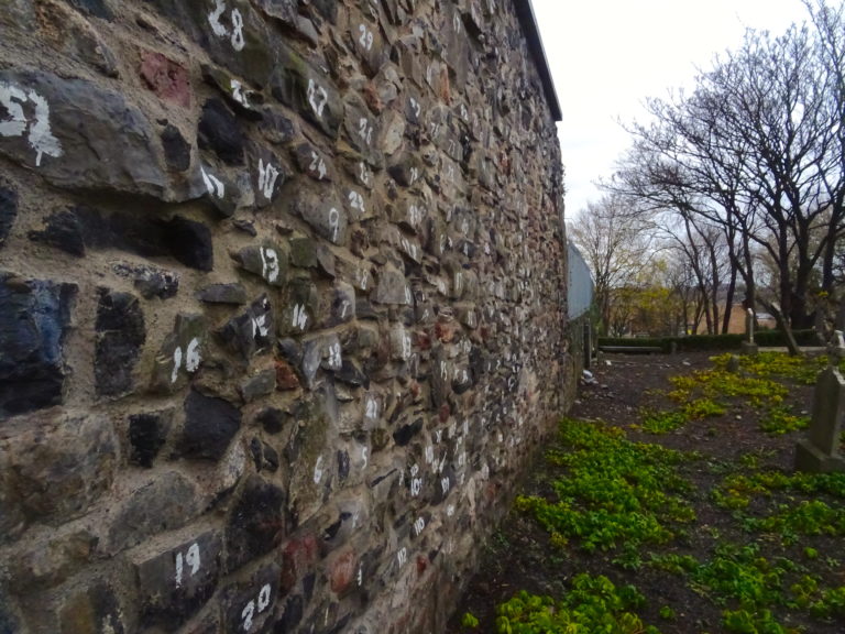 The Numbered Stones Are Original Pieces Of The Wall