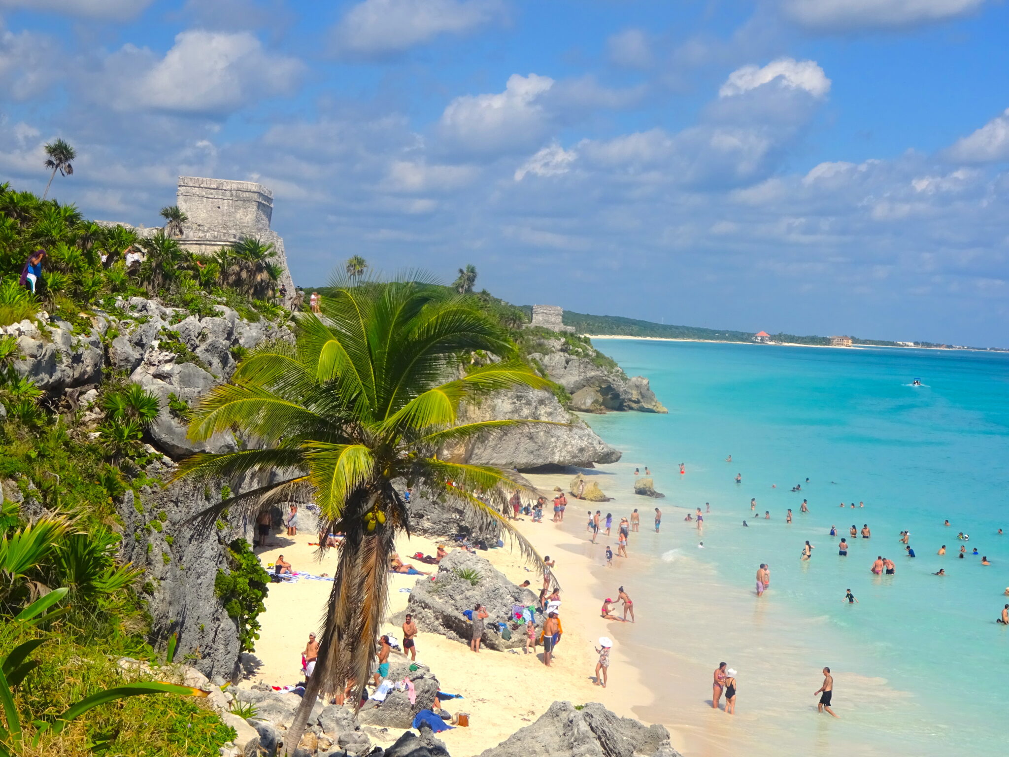 tulum ruins on the beach